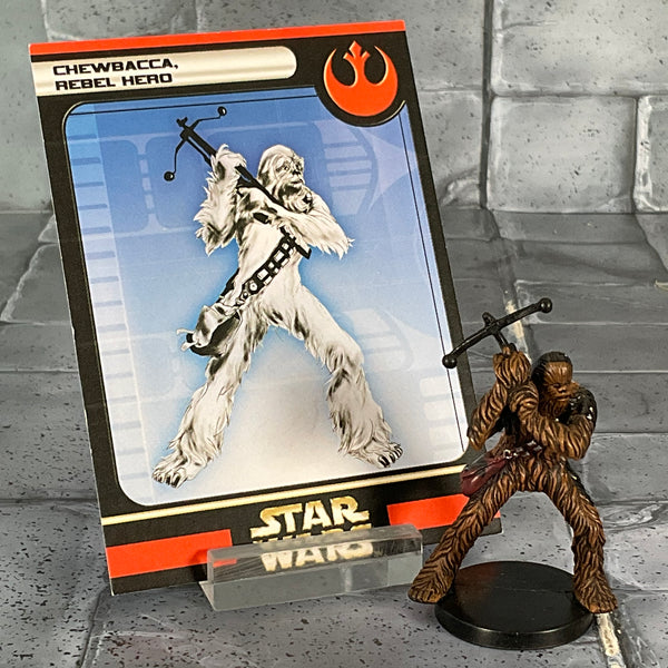 Star Wars Miniatures 45/60 Chewbacca, Rebel Hero