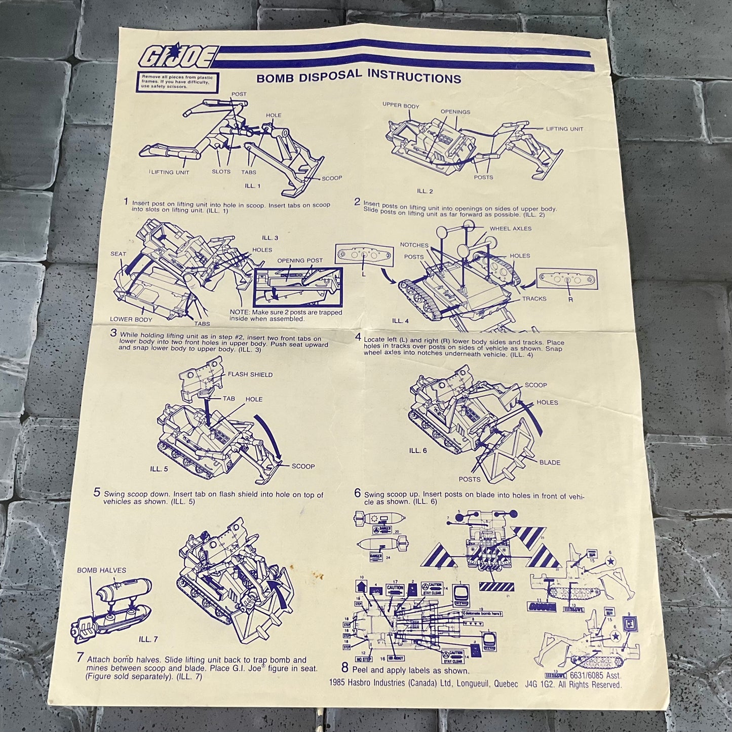 Vintage GI Joe - Bomb Disposal Vehicle