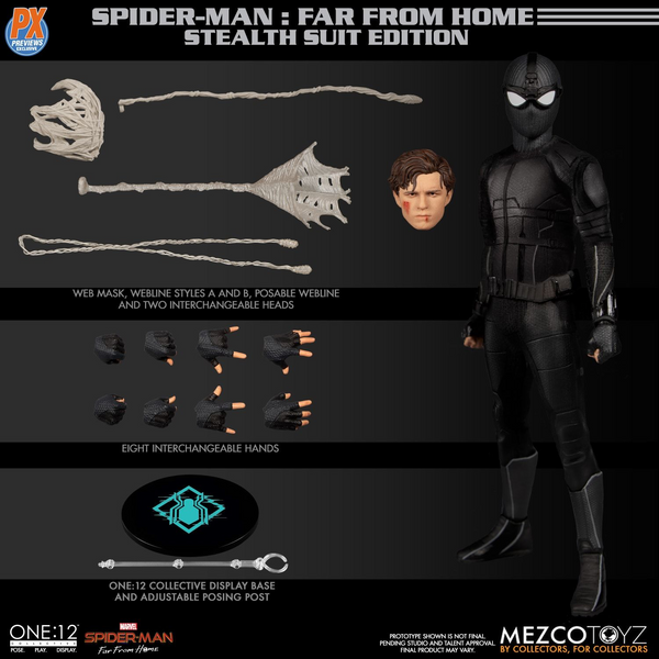 Mezco 1/12 - Spider-Man: Far From Home - Stealth Suit Edition