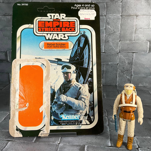 Vintage Star Wars Hoth Rebel Soldier With Unpunched Cardback