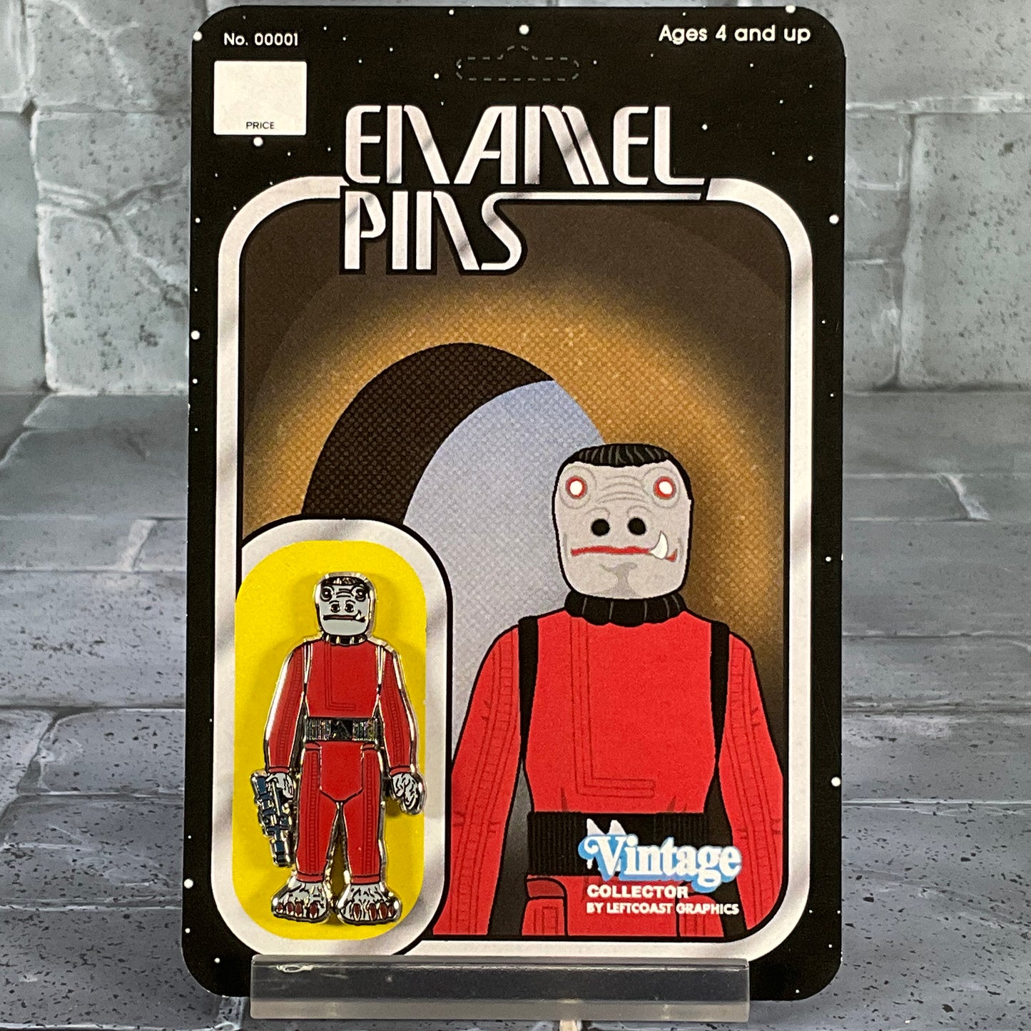 Star Wars: LeftCoast Graphics Enamel Pin - Snaggletooth Red