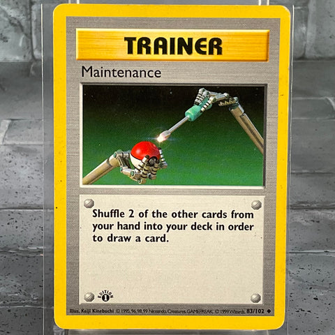 Maintenance - 83/102 - 1st Edition Shadowless