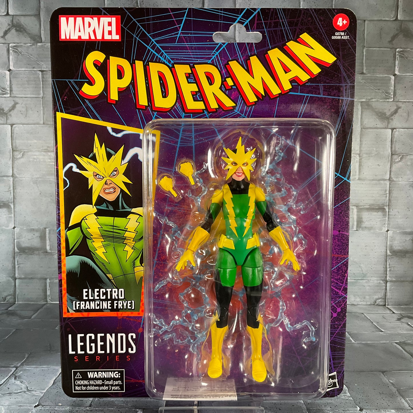 Marvel Legends: Carded Spider-Man - Electro Francine Frye