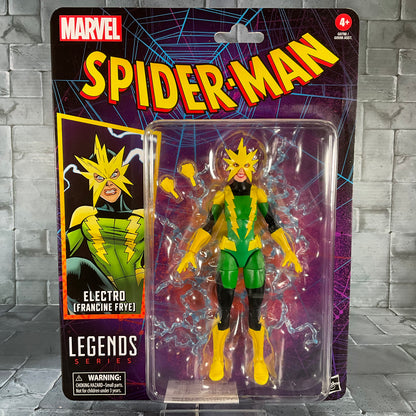 Marvel Legends: Carded Spider-Man - Electro Francine Frye