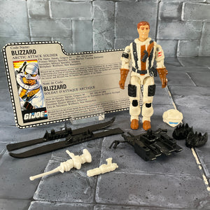Vintage GI Joe - Blizzard V1 w Card