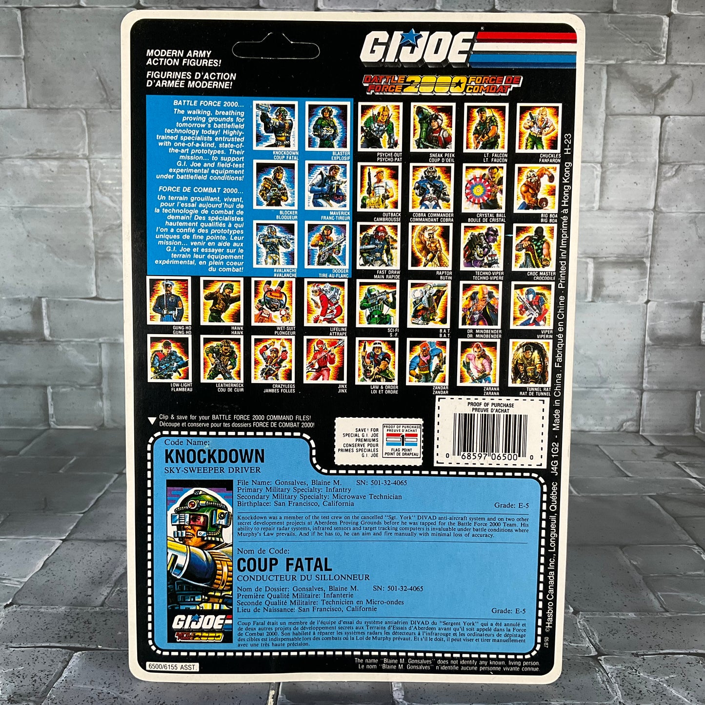 Vintage GI Joe ARAH Knockdown MOC 1987