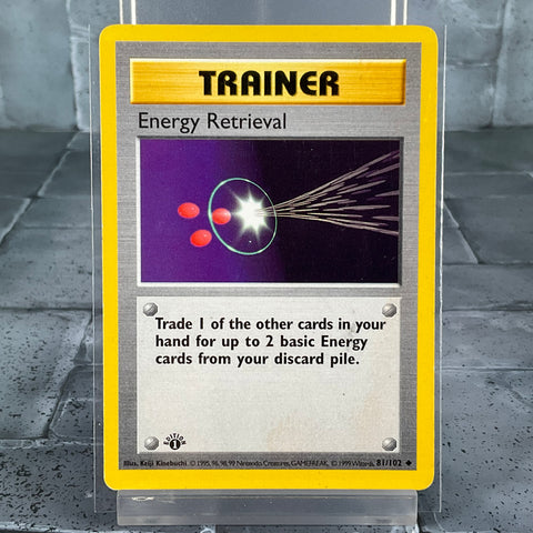 Energy Retrieval - 81/102 - Uncommon 1st Edition