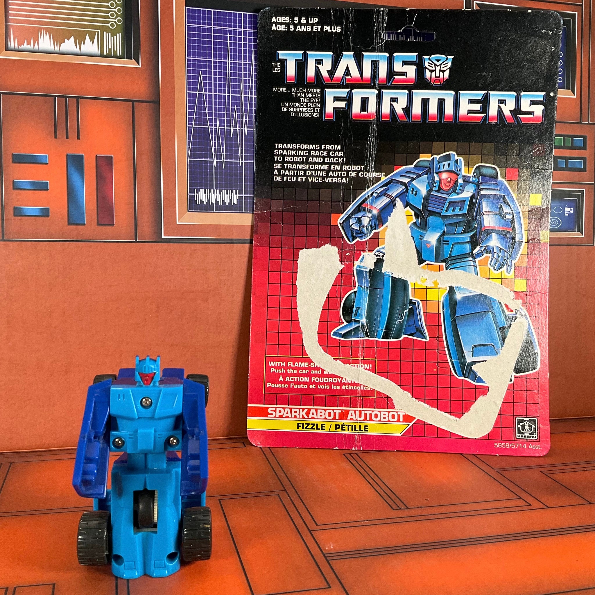 Transformers G1 - Fizzle w/ full cardback
