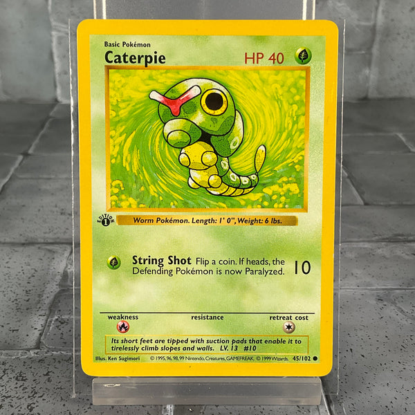 Caterpie - 45/102 - Common 1st Edition (Shadowless)