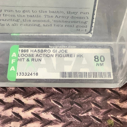 Graded Loose Hit & Run GI Joe AFA 80 NM