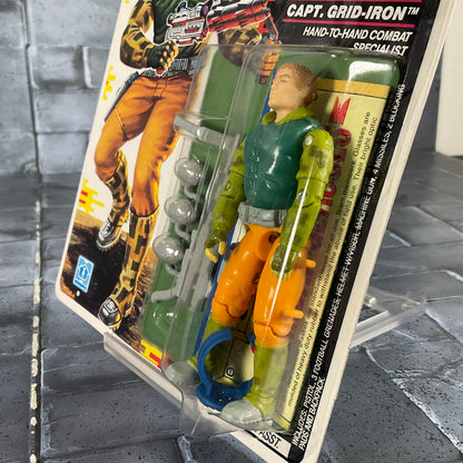 Vintage GI Joe ARAH Captain Capt. Grid Iron MOC 1989