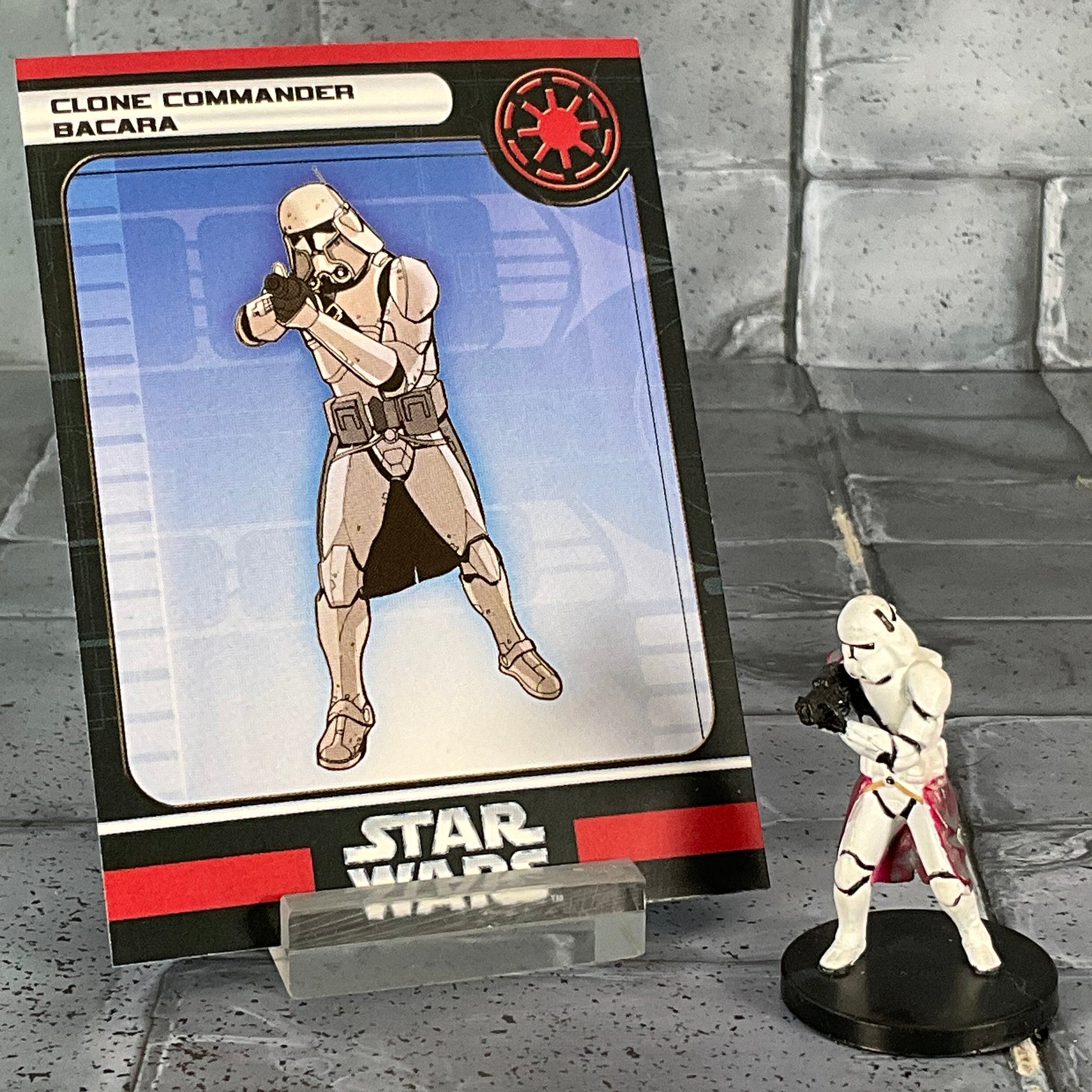 Star Wars Miniatures 21/60 Clone Commander Bacara