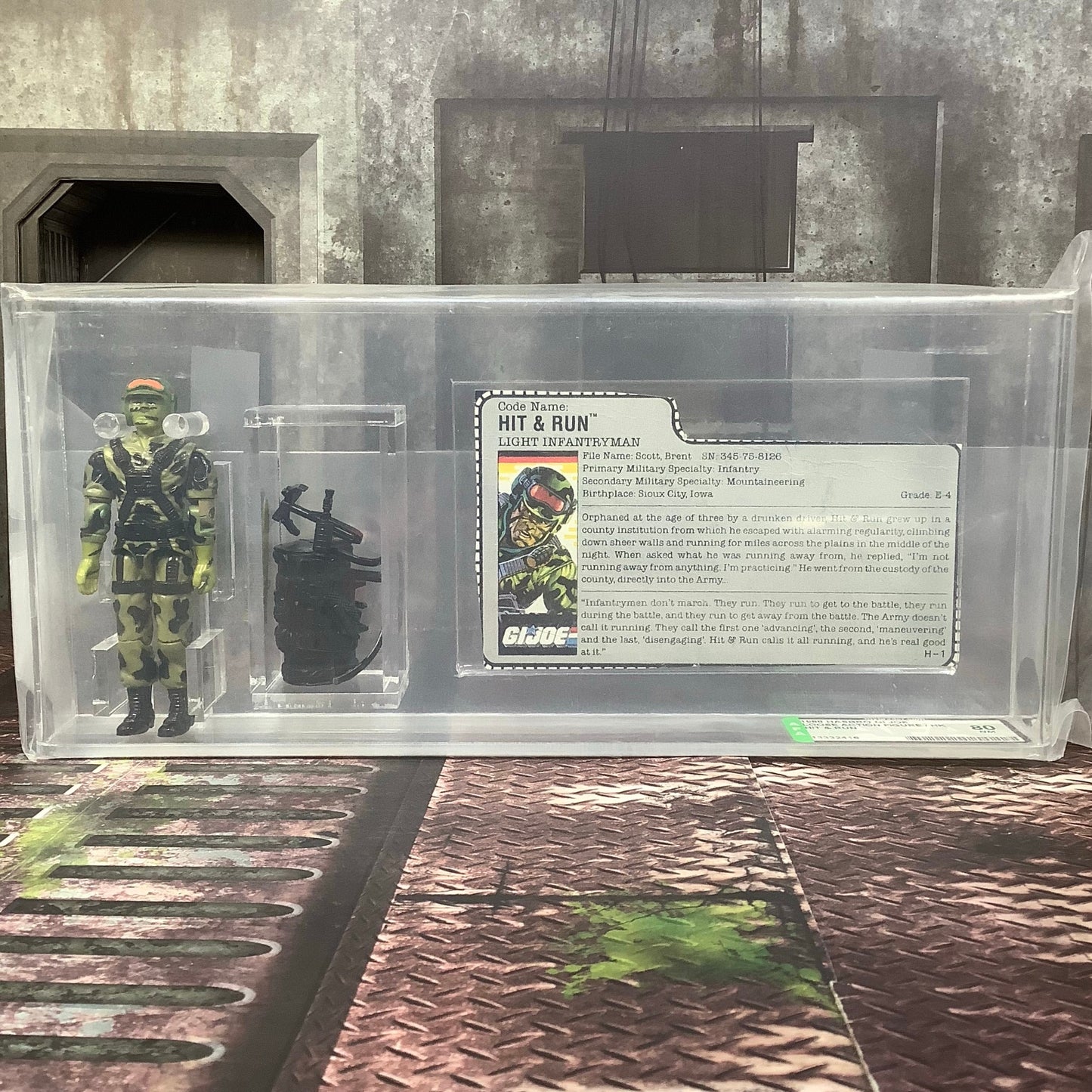 Graded Loose Hit & Run GI Joe AFA 80 NM