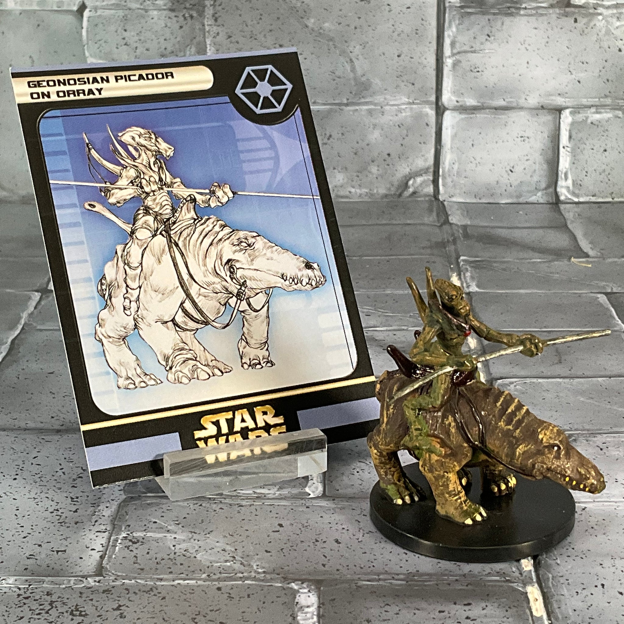Star Wars Miniatures 43/60 Geonosian Picador On Orray
