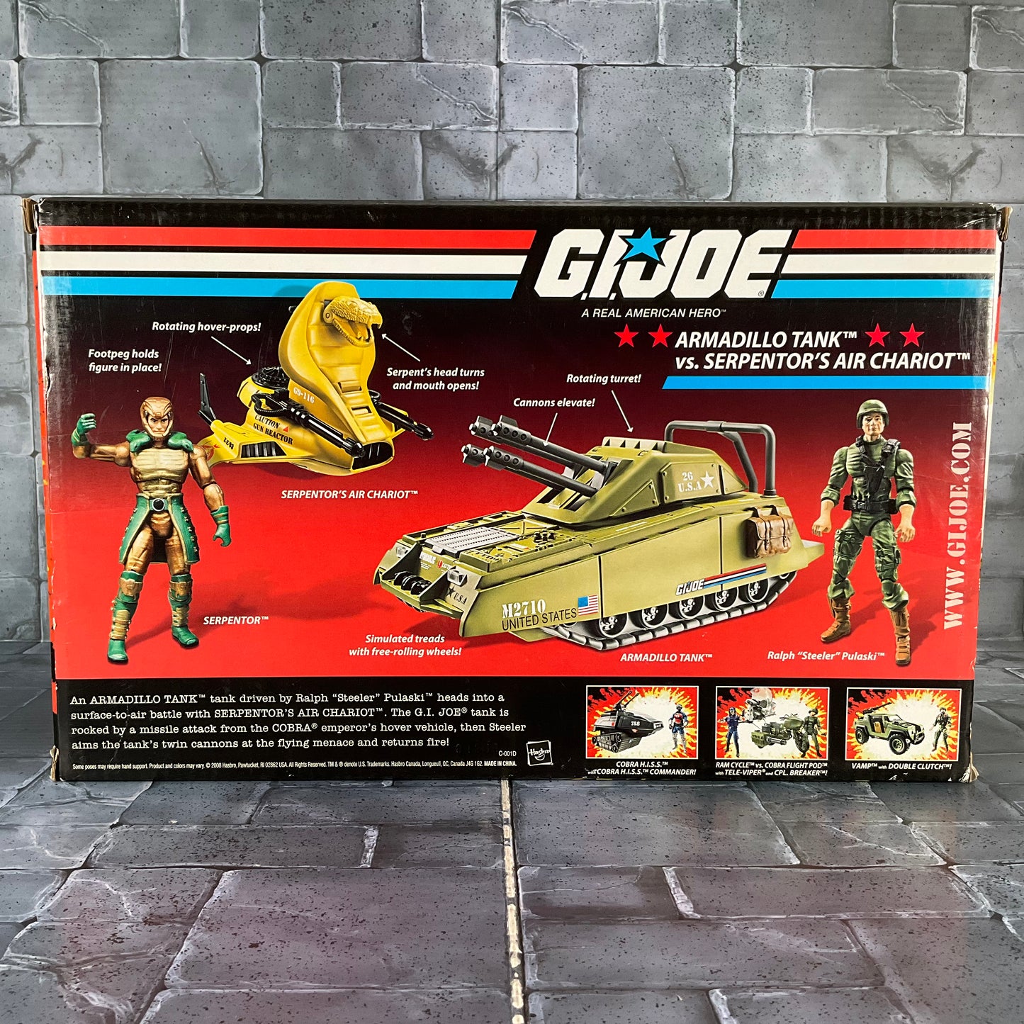 GI Joe - Armadillo Tank vs. Serpentor’s Air Chariot (Reissue 2008)