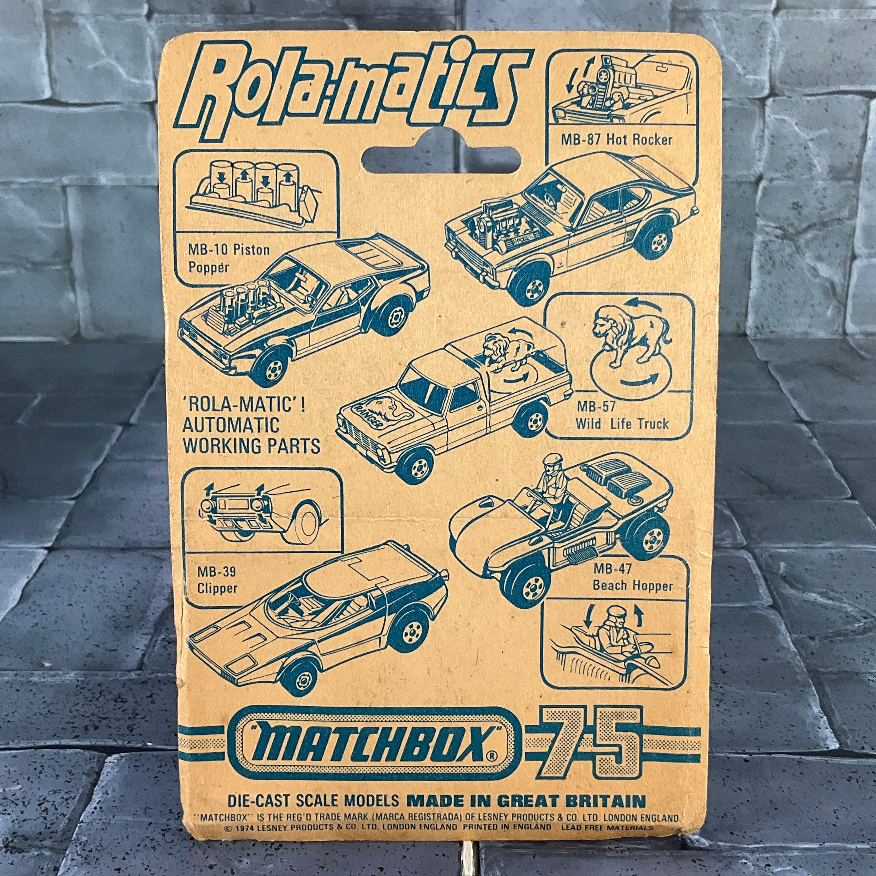 Vintage Matchbox: Rolamatics - 16 Badger – Cherry Bomb Toys