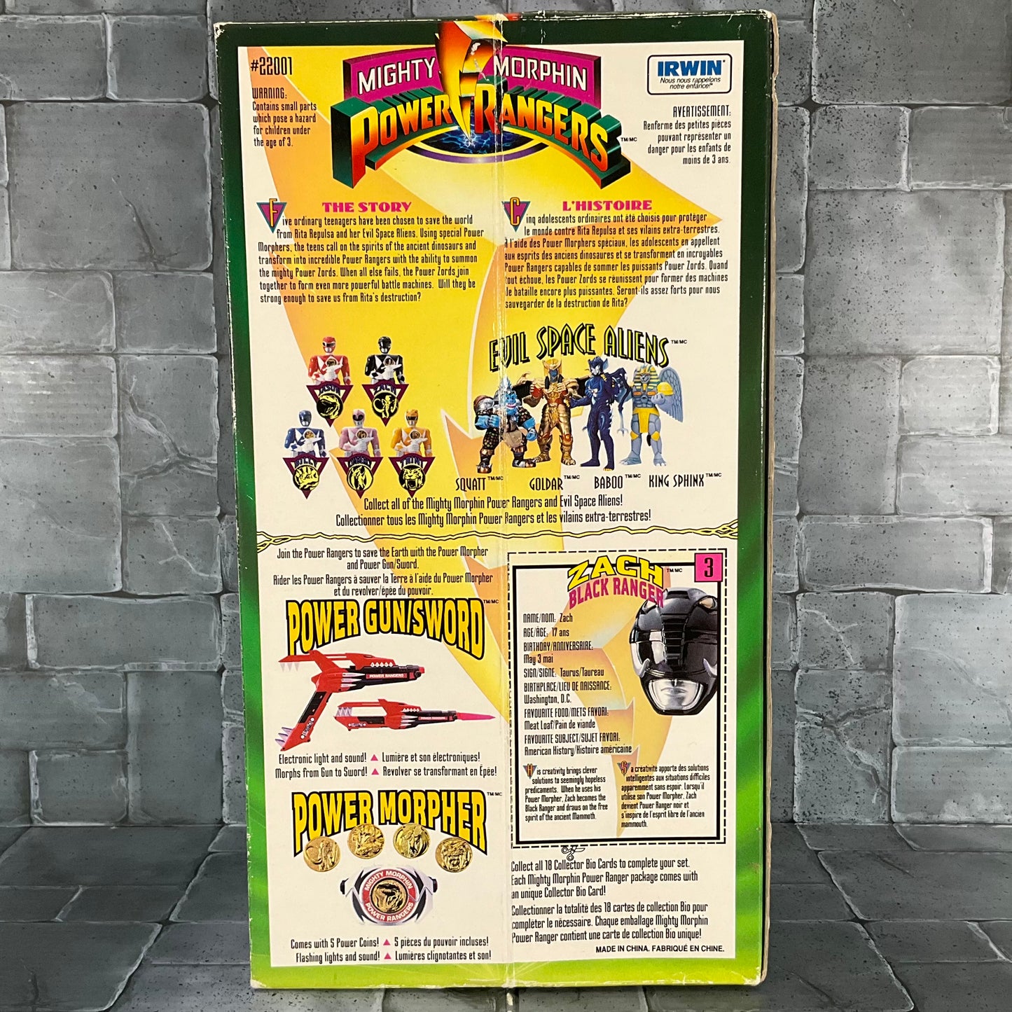 Mighty Morphin Power Rangers Black Ranger by Irwin