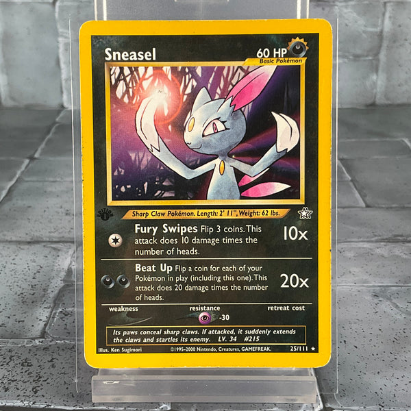 Sneasel - 25/111 - Rare 1st Edition