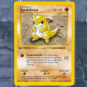 Sandshrew 1st edition shadow less Brock's Sandshrew (72/132) [Gym