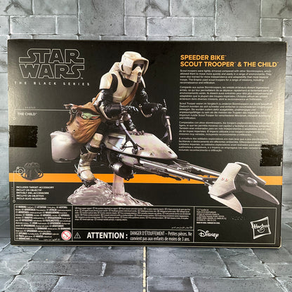 Star Wars: Black Series - Speeder Bike Scout Trooper & The Child Grogu