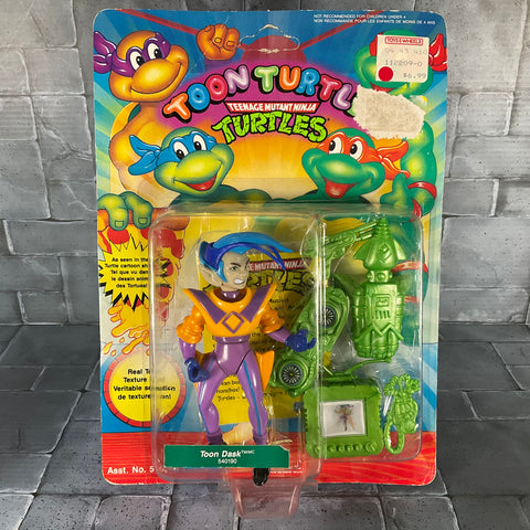 TMNT Teenage Mutant Ninja Turtles: Toon Turtles - Toon Dask Brand New Unpunched (Playmates, 1992)