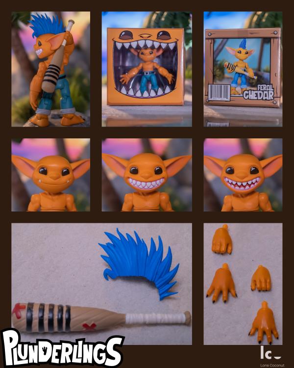 Plunderlings lot for John includes: Feral Chedar, Fawn Floot, Fawn Grotto, red Fawn Hatchling set.