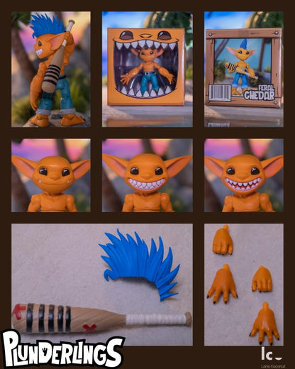 Plunderlings lot for John includes: Feral Chedar, Fawn Floot, Fawn Grotto, red Fawn Hatchling set.