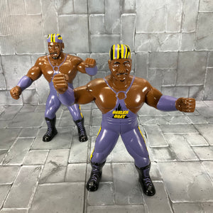 WCW Rubber Wrestlers Harlem Heat Purple Outfit