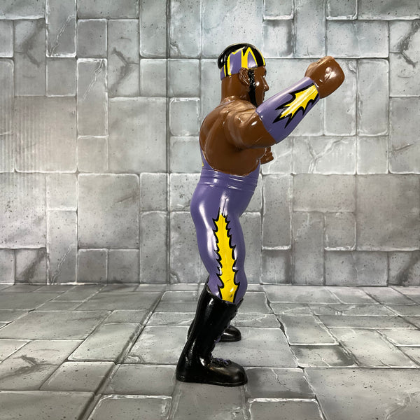 WCW Rubber Wrestlers Harlem Heat Purple Outfit