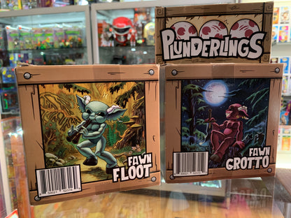 Plunderlings lot for John includes: Feral Chedar, Fawn Floot, Fawn Grotto, red Fawn Hatchling set.