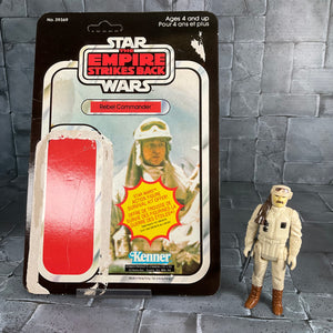 Vintage Star Wars Hoth Rebel Commander With Unpunched Cardback