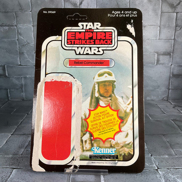 Vintage Star Wars Hoth Rebel Commander With Unpunched Cardback