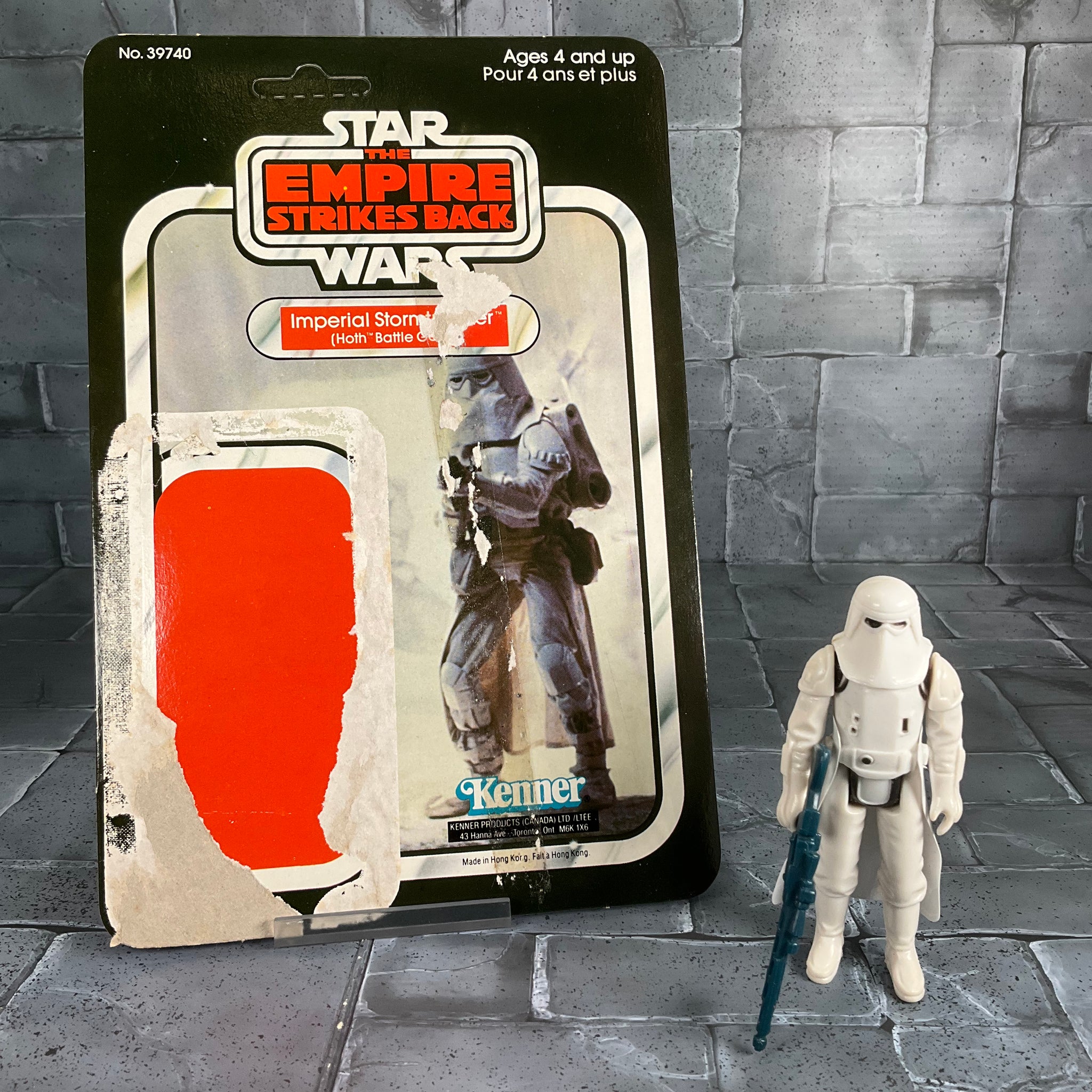 Vintage Star Wars Snowtrooper #2 With Unpunched Cardback