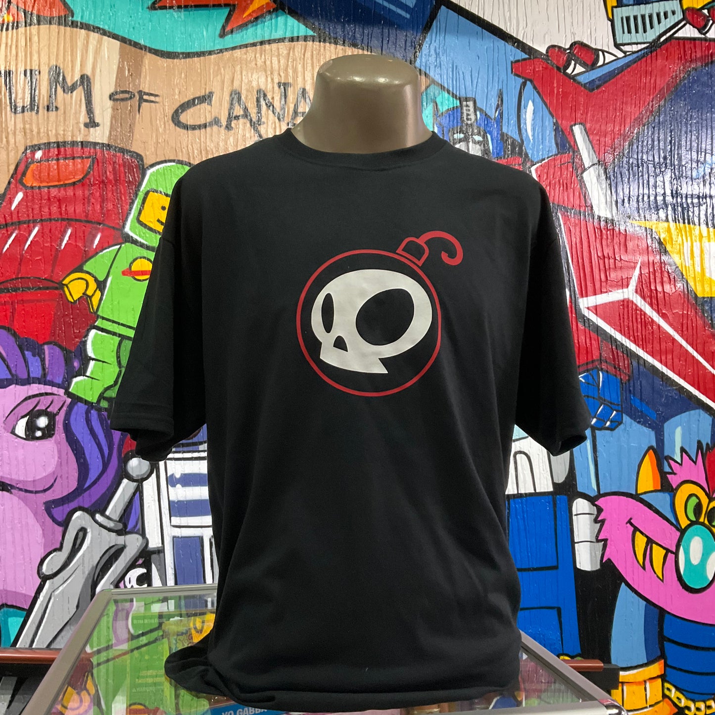 Cherry Bomb T-Shirt - Glow In The Dark Classic Skull Bomb Logo