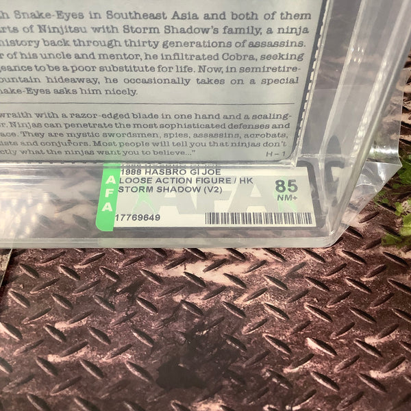 Graded Loose Storm Shadow GI Joe AFA 85 NM+