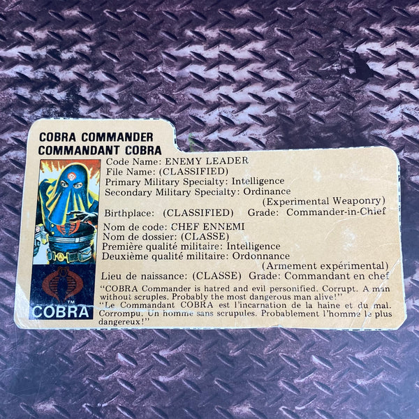 GI Joe Hooded Cobra Commander