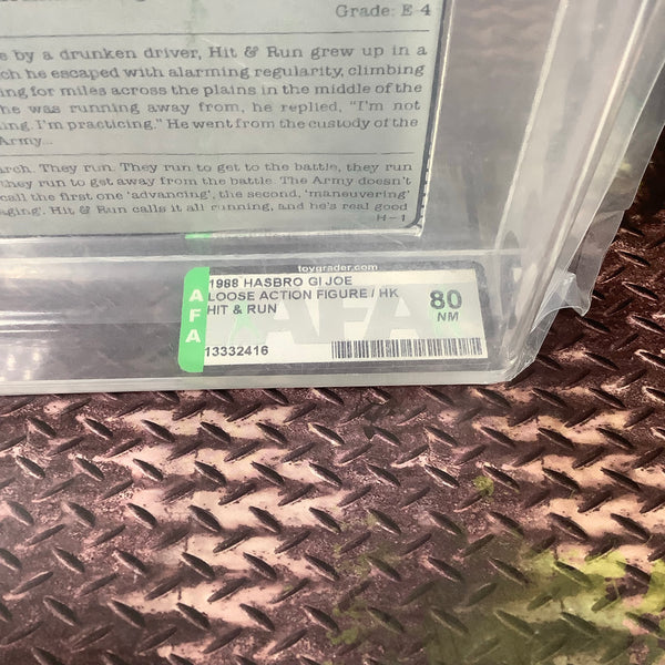 Graded Loose Hit & Run GI Joe AFA 80 NM
