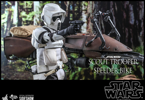 908855 HT 1/6 scale Star Wars Biker Scour w/ Bike