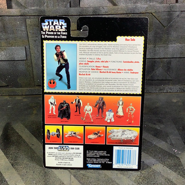 1995 Square Card Power Of The Force Han Solo