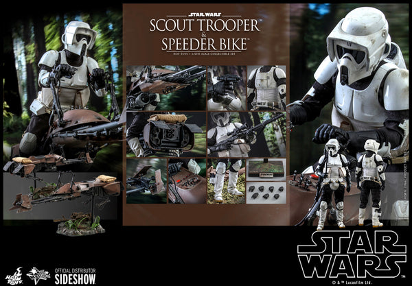 908855 HT 1/6 scale Star Wars Biker Scour w/ Bike